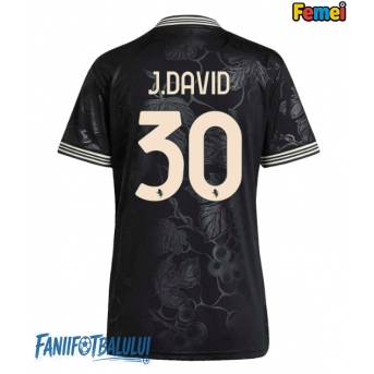 Juventus Jonathan David #30 Tricou Fotbal Replică 2025-26 Femei Treilea